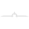 Ekena Millwork Ericson Architectural Grade PVC Gable Bracket, 108"W x 18"H x 2"D x 4"F, 4/12 Pitch GBP108X18X0204ERI00 - alternate 3